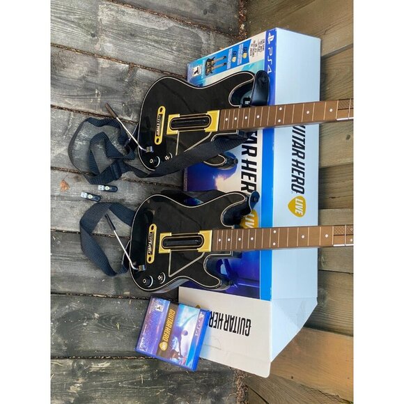 Guitar Hero Live PS4 Bundle 2 Guitars 2 Dongles, & Game Straps Tested 0000654 - Picture 9 of 9